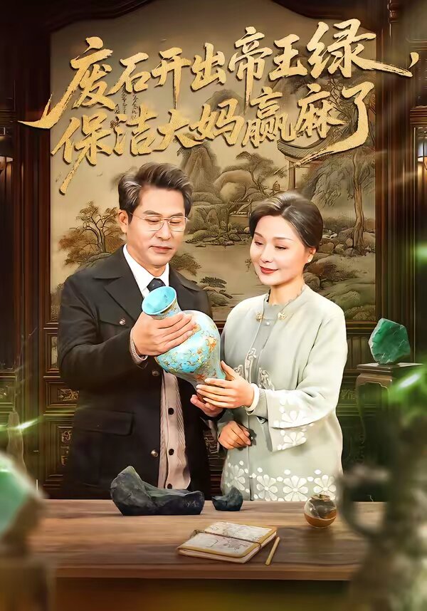 废石开出帝王绿,保洁大妈赢麻了